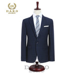 2020 DARO Mens Suit terno Slim Fit Casual one button Fashion Grid Blazer Side Vent Jacket and Pant for Wedding Party DR8038