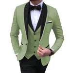 Mens suits 3 Pieces Party Costume  Slim Fit Suits Classic Design Shawl Lapel Tuxedos Prom Suit Blazer & Pants & Vest for Wedding