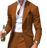 Peak Causal Slim Fit Notched Label Green Mens suit Blazer Formal Business For Wedding Groom Causal （Only Jacket）