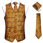 Vests For Men Slim Fit Mens Wedding Suit Vest Casual Sleeveless Formal Business Male Waistcoat Hanky Necktie Bow Tie Set DiBanGu