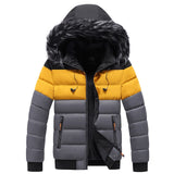 Winter Mens Bomber Jackets Casual Male Outwear Big Pocket Thick Warm Windbreaker Mens Outdooor Fur Hooed Coats Brand Clothing