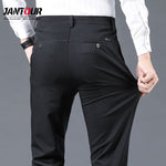 Jantour Fashions Brand Autumn Winter Pants Men Classic Mens Black Business Cotton Elasticity Casual Trousers Big Size 28-38 40